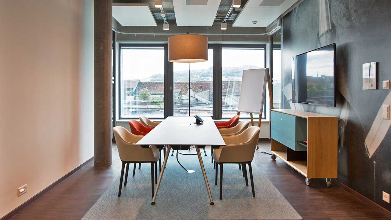 Meetingraum Sitzungszimmer Grösse S 6.26 Welle7 Workspace