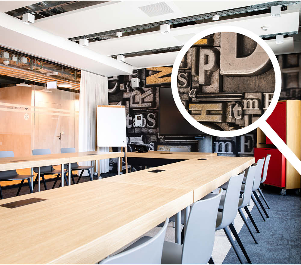 Sitzungsraum Buchdruck